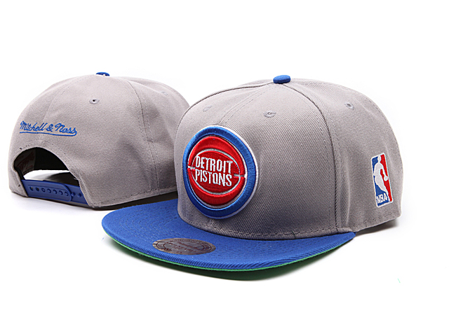 NBA Detroit Pistons M&N Snapback Hat NU04